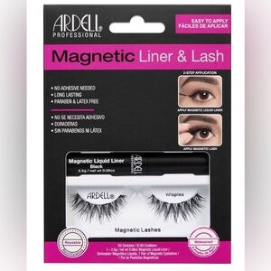 Ardell Professional Magnetic Liner & Lash Set - Black - Wispies